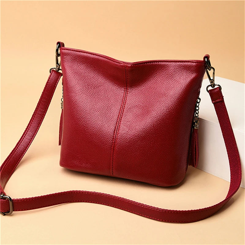 Women's PU Leather Handbags Large Capacity Messenger Bag