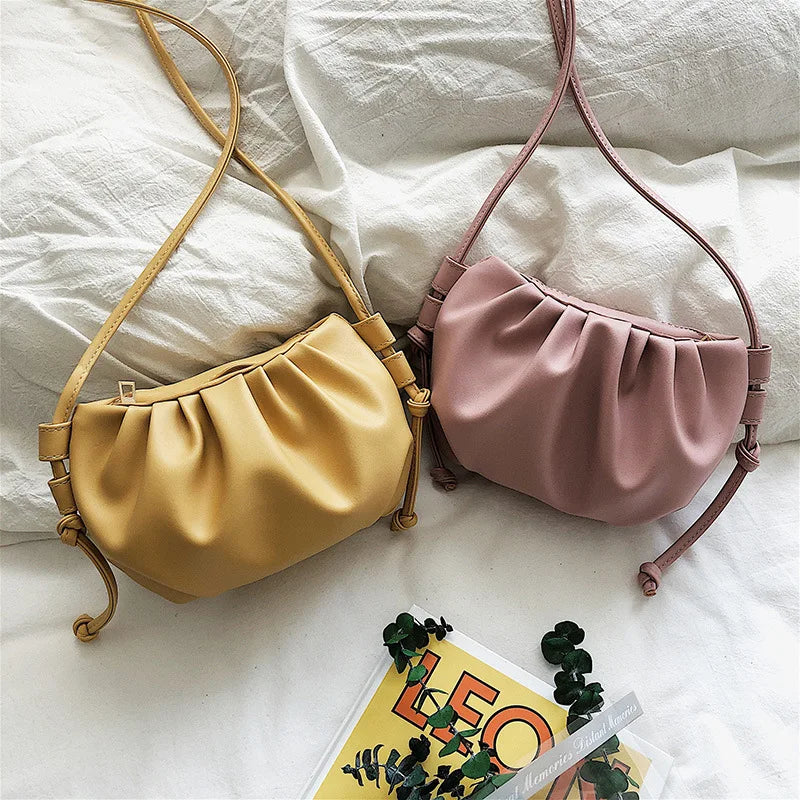 Women's PU Leather Shoulder Bag Messenger Bag Solid Female Bags