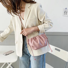 Women's PU Leather Shoulder Bag Messenger Bag Solid Female Bags