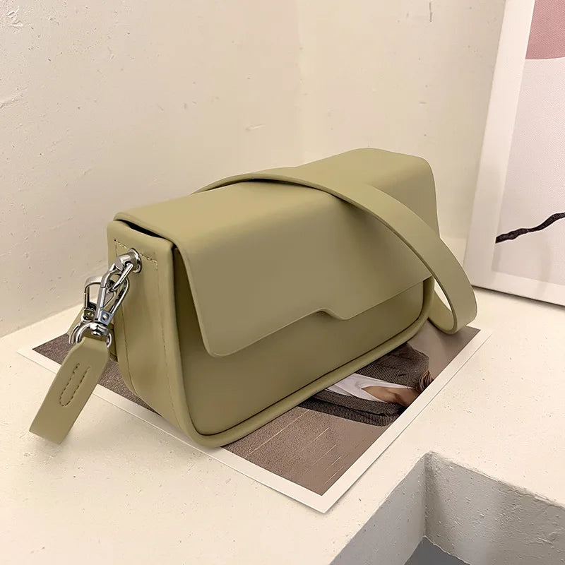 Women's PU Leather Shoulder Bags Underarm Messenger Bag