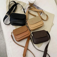 Women's Crocodile Pattern Flap Bag Small Square Wallet