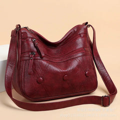 Women's Large-capacity PU Leather Shoulder Bag