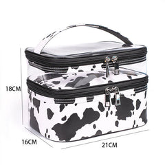 Women's Transparent PVC Cosmetic Bag Waterproof Makeup Organizer Travel Case