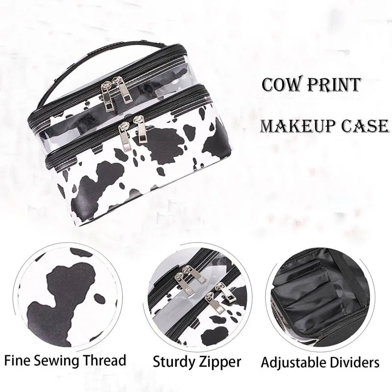 Women's Transparent PVC Cosmetic Bag Waterproof Makeup Organizer Travel Case