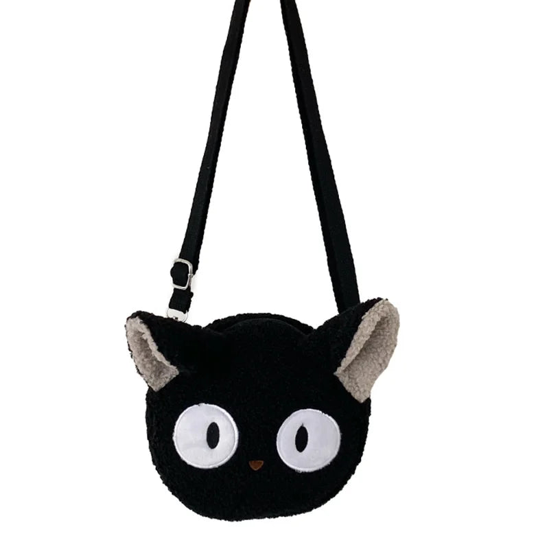 Women's Plush Bag - Cute Cat, Bear, Sheep Design