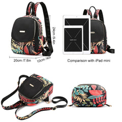 Women's Print Large Capacity Backpack Shoulder Bag