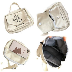 Women's Puppy Shoulder Bag Mobile Phone Change Storage Bag Messenger Bag