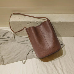 Vintage Bucket Handbag Large Capacity Tote Bag