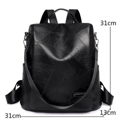 Women's PU Leather Back Pack Shoulder Bags Handbag Retro Female Backpack