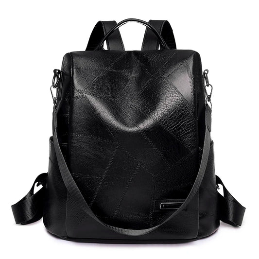 Women's PU Leather Back Pack Shoulder Bags Handbag Retro Female Backpack
