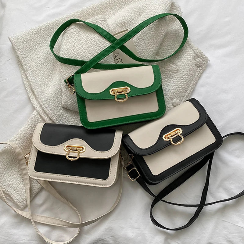 Women's Retro Shoulder Bag Casual Portable Versatile Handbag Crossbody Small Squ