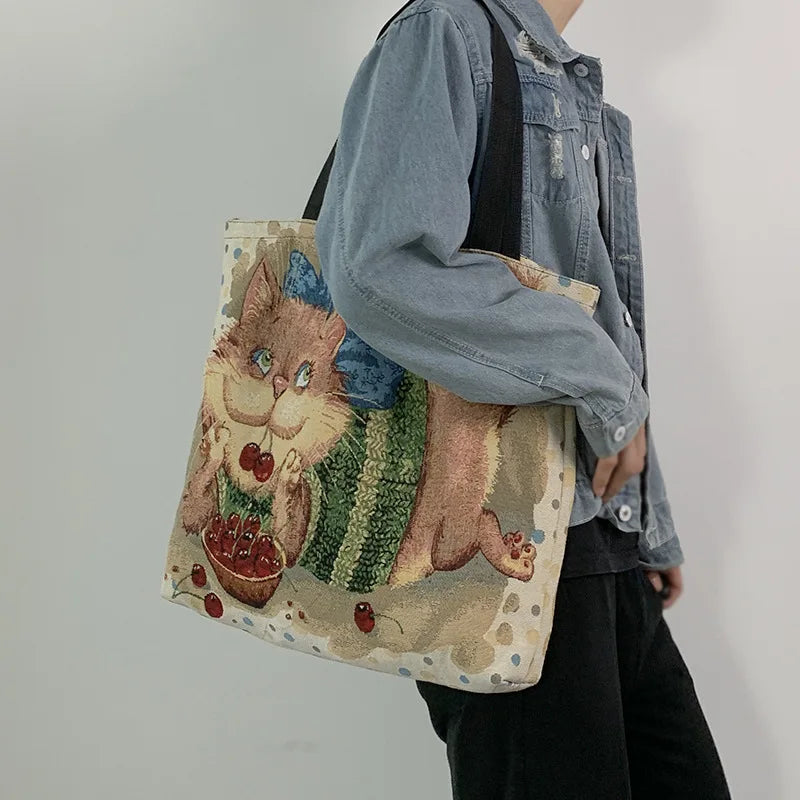 Women's Retro Stylish Painting Shoulder Bag