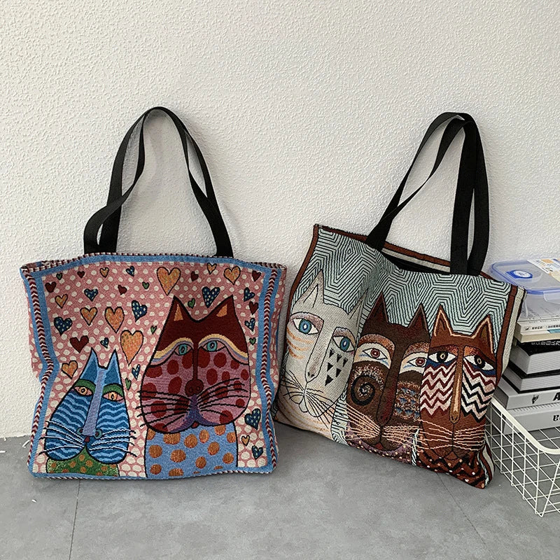 Women's Retro Stylish Painting Shoulder Bag