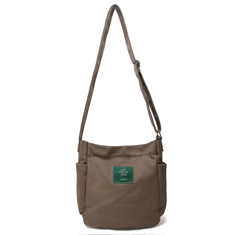Women's Messenger Bag Shoulder Handbag Large Capacity Casual Canvas Women's Bag