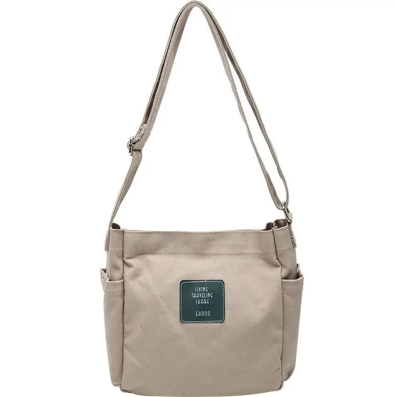 Women's Messenger Bag Shoulder Handbag Large Capacity Casual Canvas Women's Bag