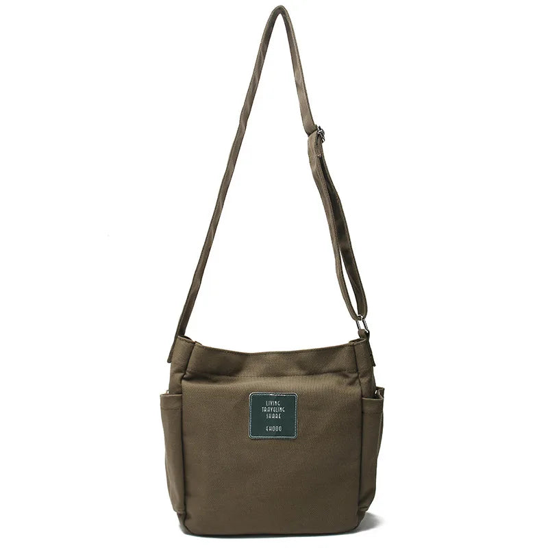 Women's Messenger Bag Shoulder Handbag Large Capacity Casual Canvas Women's Bag