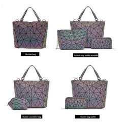 Women's Holographic Deformation Tote Bag