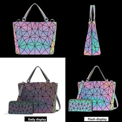 Women's Holographic Deformation Tote Bag