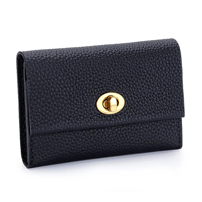 Women's Cowhide Card Wallet Multi-functional Leather Purse