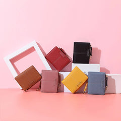 Women's Short Wallet Zipper Card Bag Coin Purse