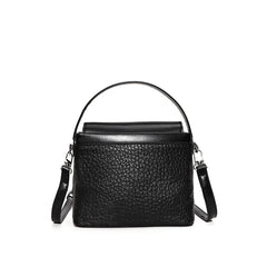 Cowhide Shoulder Bag Handbag Square Ladies Tote Leather Crossbody Bag