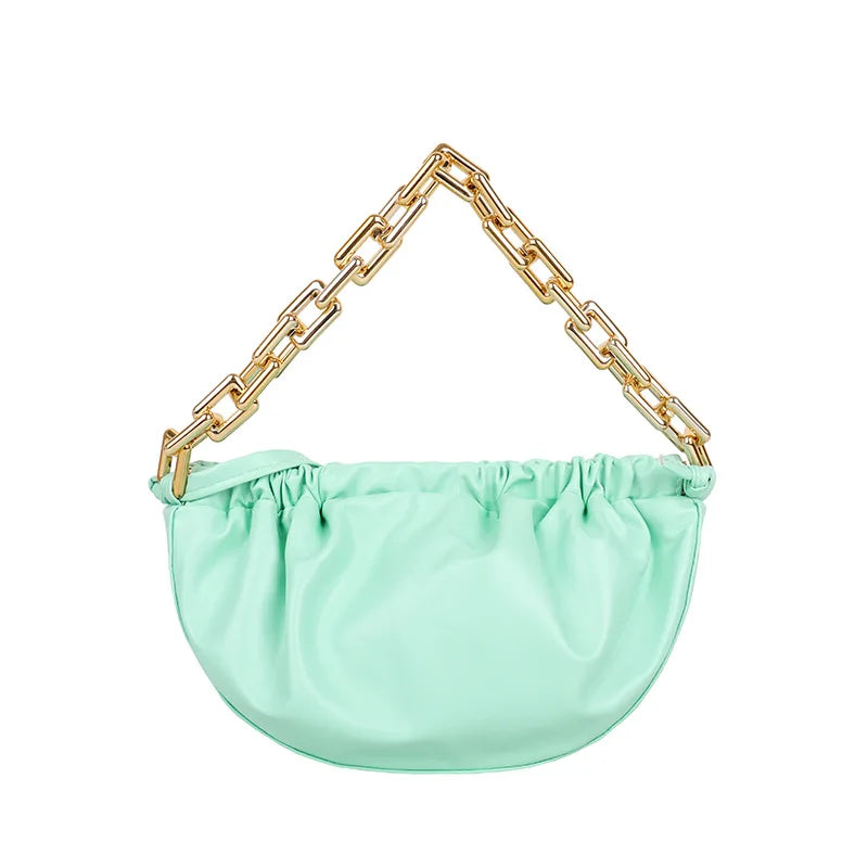 Cloud Small Square Bag Solid Crossbody Messenger Bag