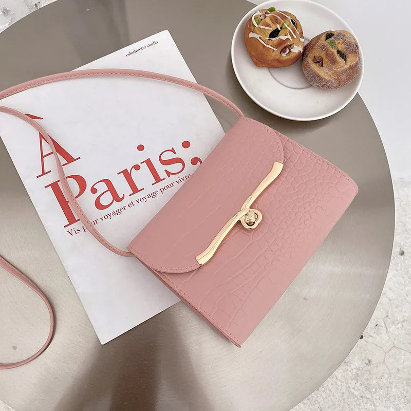 Women's Summer Messenger Bag Lock Shoulder Handbag