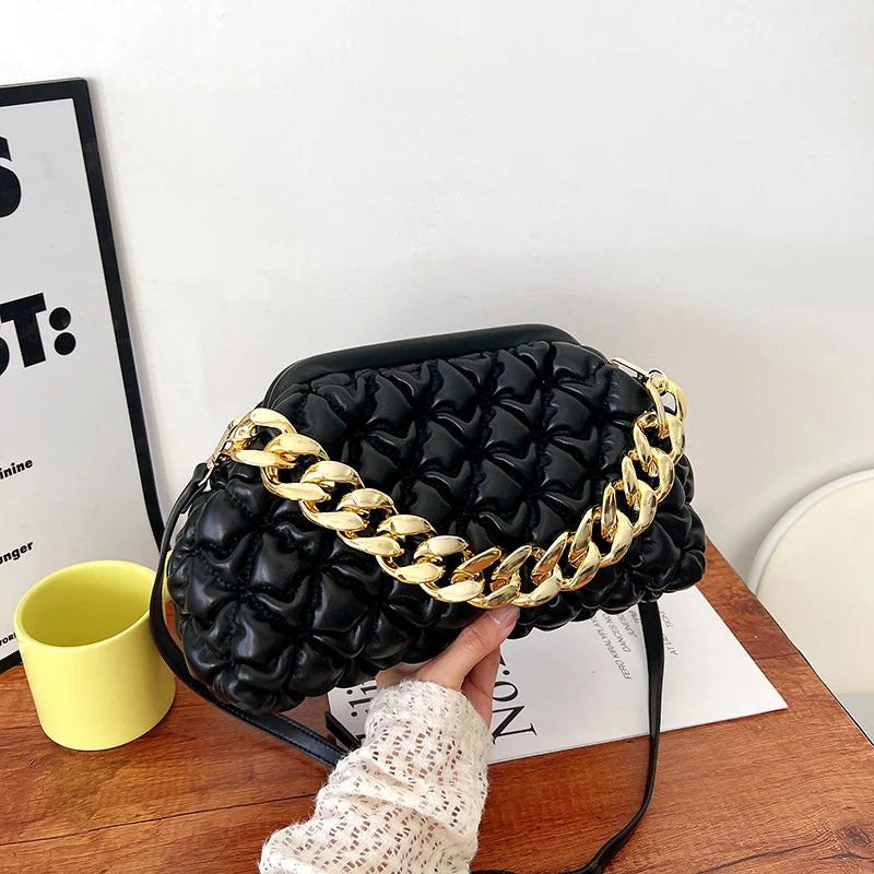 Women's Shoulder Bag Chain Small Crossbody Bags Female Single Side Handbags