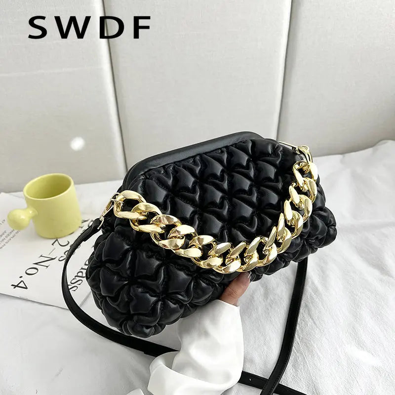 Women's Shoulder Bag Chain Small Crossbody Bags Female Single Side Handbags