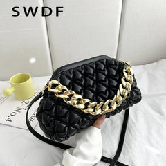 Women's Shoulder Bag Chain Small Crossbody Bags Female Single Side Handbags