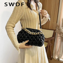 Women's Shoulder Bag Chain Small Crossbody Bags Female Single Side Handbags