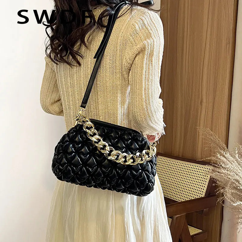 Women's Shoulder Bag Chain Small Crossbody Bags Female Single Side Handbags