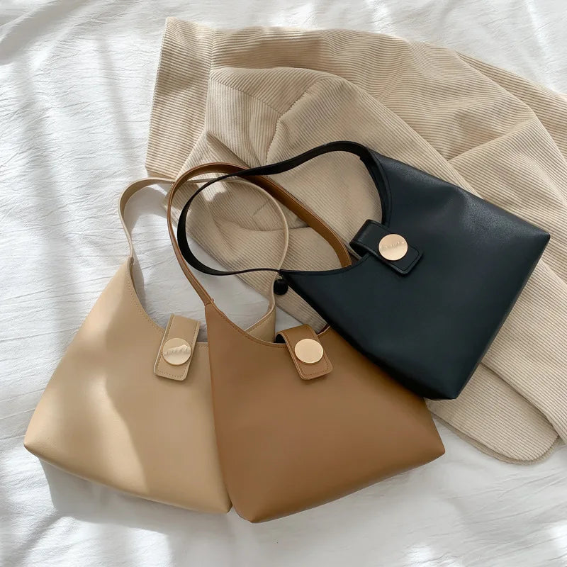 Women's Shoulder Bag Retro Solid Western Style Handbag