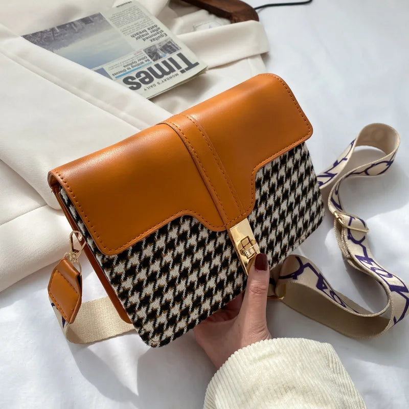 Women's Small Square Shoulder Bag Crossbody Messenger Handbag