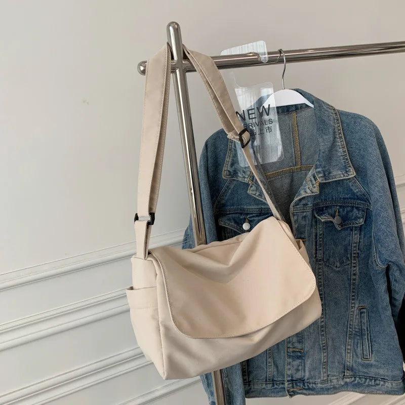 Canvas Shoulder Bag Large Capacity Handbag for Women