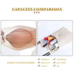 Canvas Casual Tote Shoulder Bag Zipper Crossbody Handbag