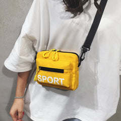 Women's Canvas Shoulder Bag Casual Handbag Outdoor Zipper Messenger Bag