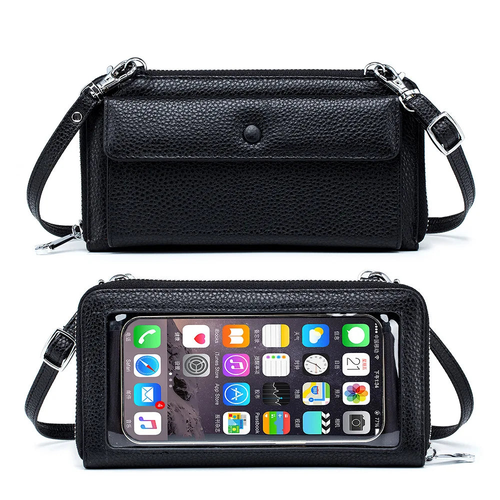 Women's Leather Shoulder Bag Large Capacity Crossbody