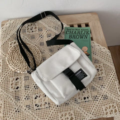 Women's Harajuku Canvas Shoulder Bag Crossbody Messenger Tote Handbag