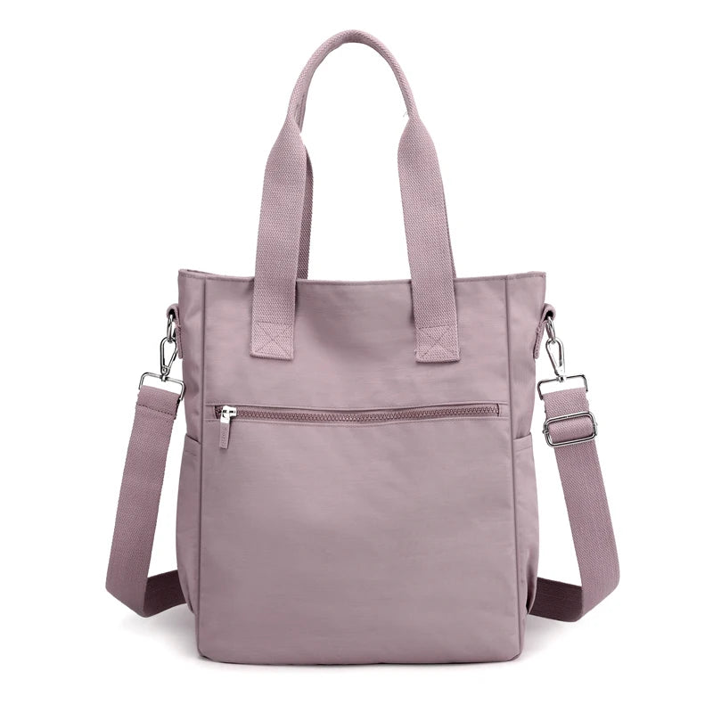 High Top-handle Nylon Shoulder Bag for Women