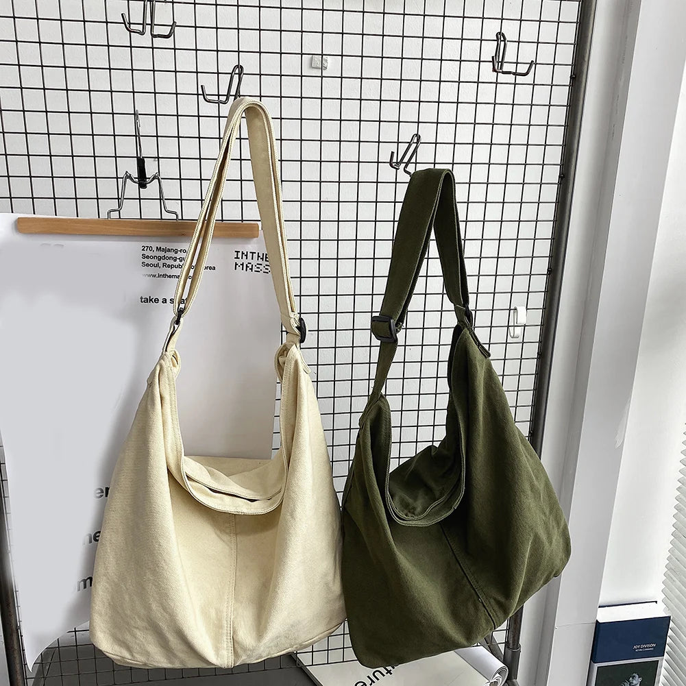 Women's Shoulder Bag Large Capacity Thick Cotton Cloth Handbag Tote