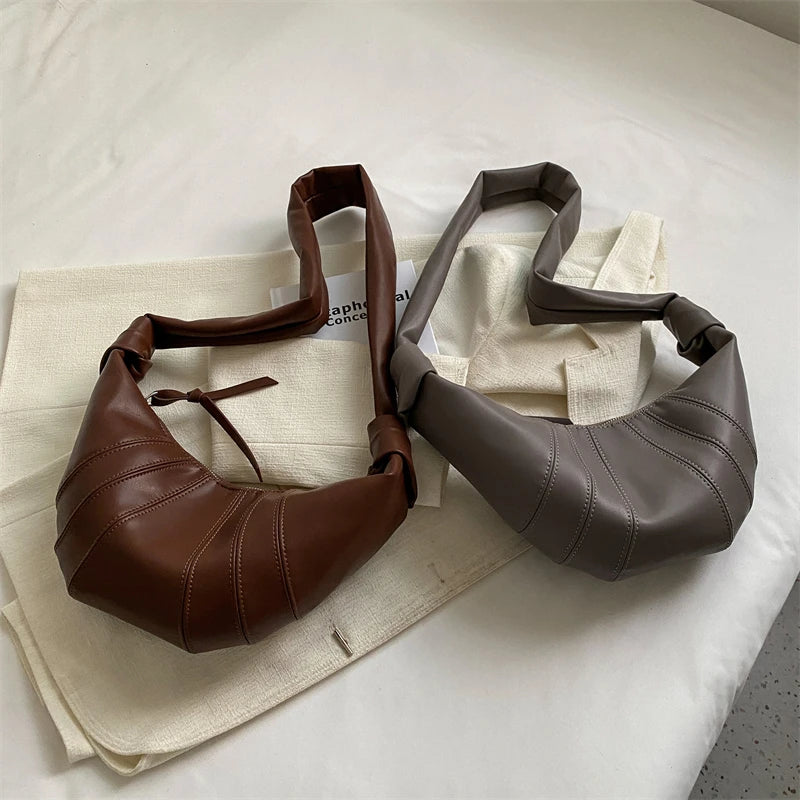 Leather Dumpling Crossbody Bag Women's Shoulder Bag
