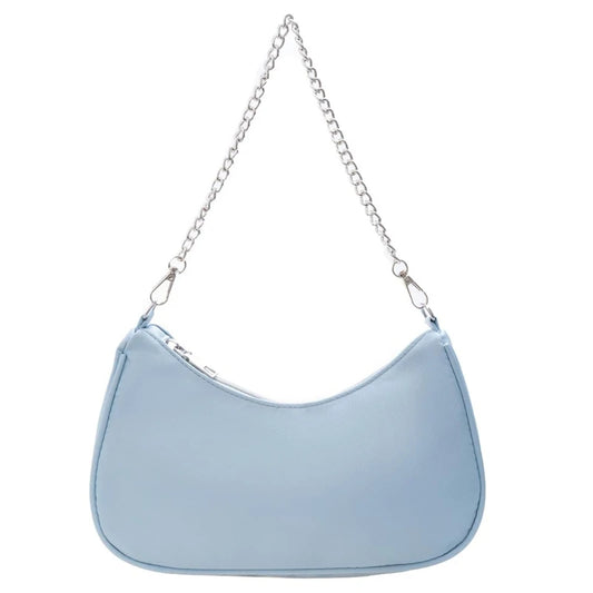 Multi-color Women's Shoulder Bag with Chain Strap
