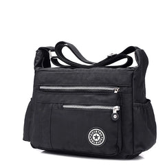 Women's Nylon Shoulder Bag Large Capacity Messenger Casual Tote