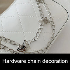 Vintage Butterfly Chain PU Leather Shoulder Bag
