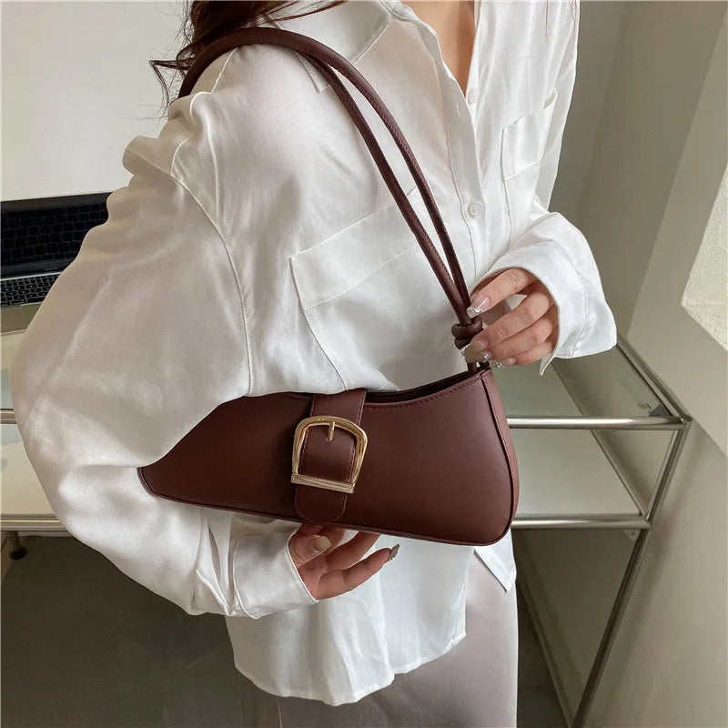 Solid Small Bag Crossbody Texture Summer Shoulder Underarm Bag