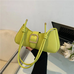 Solid Small Bag Crossbody Texture Summer Shoulder Underarm Bag