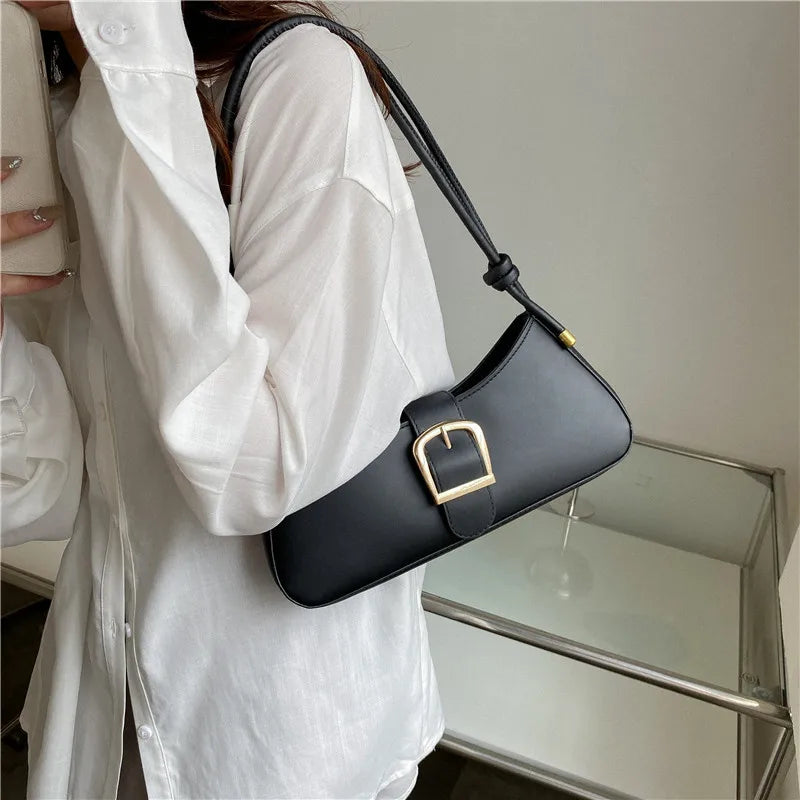 Solid Small Bag Crossbody Texture Summer Shoulder Underarm Bag