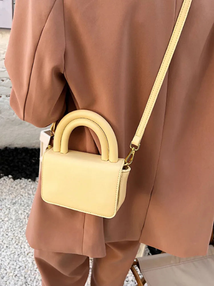 Women's Shoulder Bag Top Handle Pu Leather
