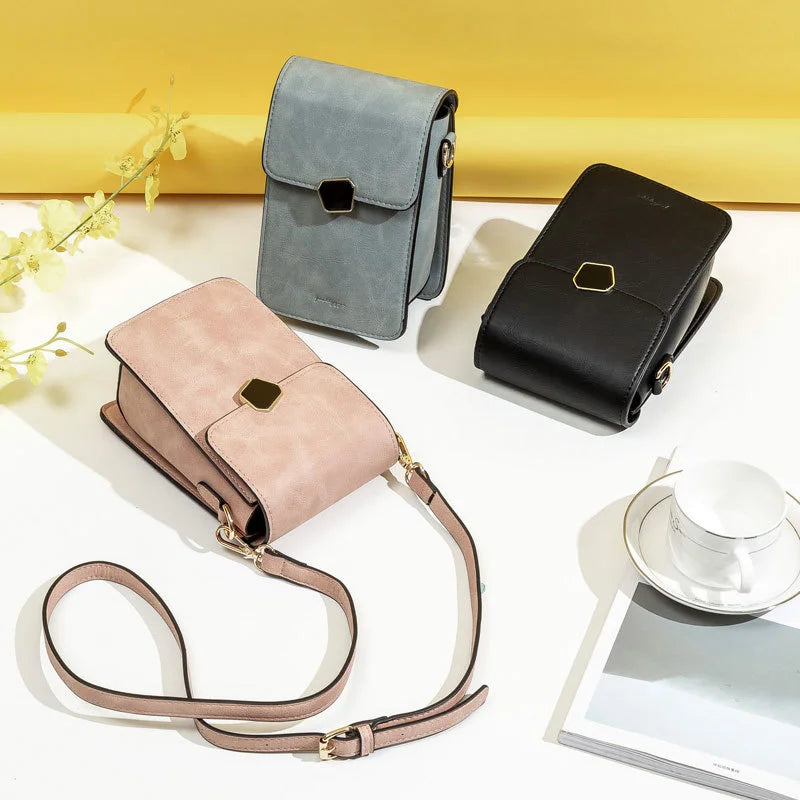 Women's Shoulder Bag Vertical Large Capacity PU Crossbody Bag